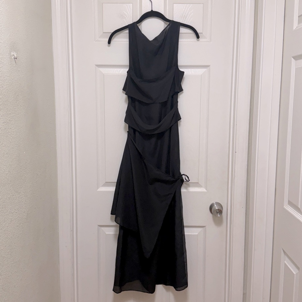 NWT Eckhaus Latta x MANGO Semi-Sheer Paneled Overlay Dress - Picture 13 of 14